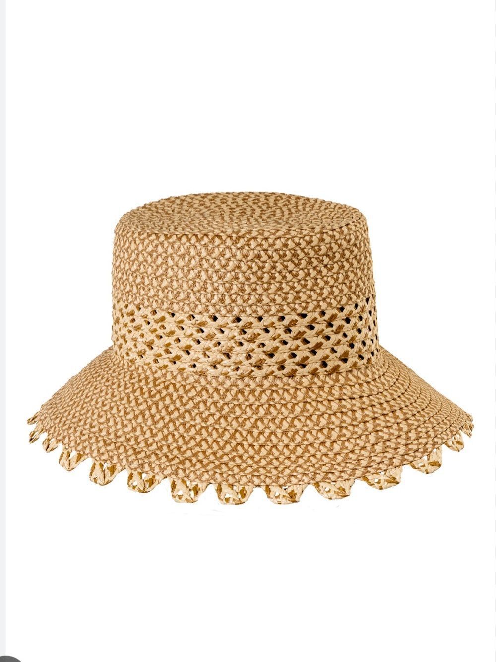 Eric Javits Mita Squishee Bucket Hatbeige. NEW